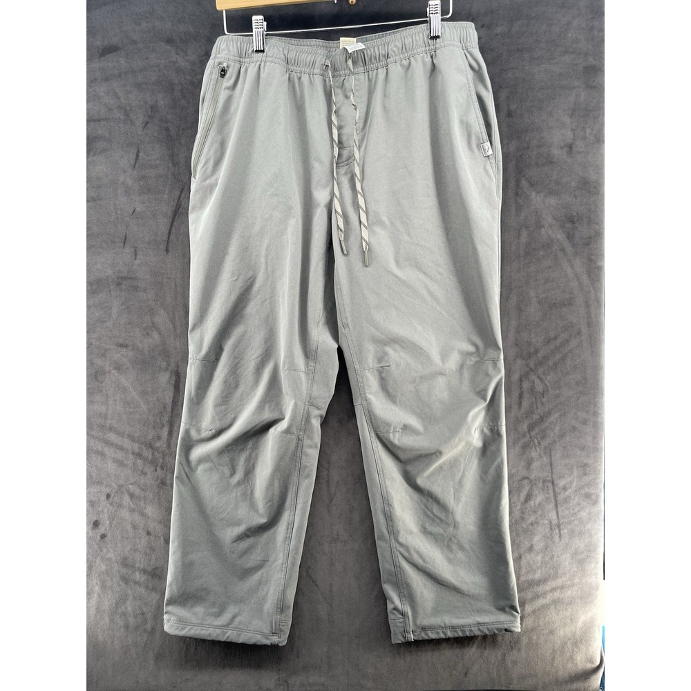 L.L.Bean Men's Gray Soft Shell Fleece Lined Pants L 28" Hiking‎ Outdoor
